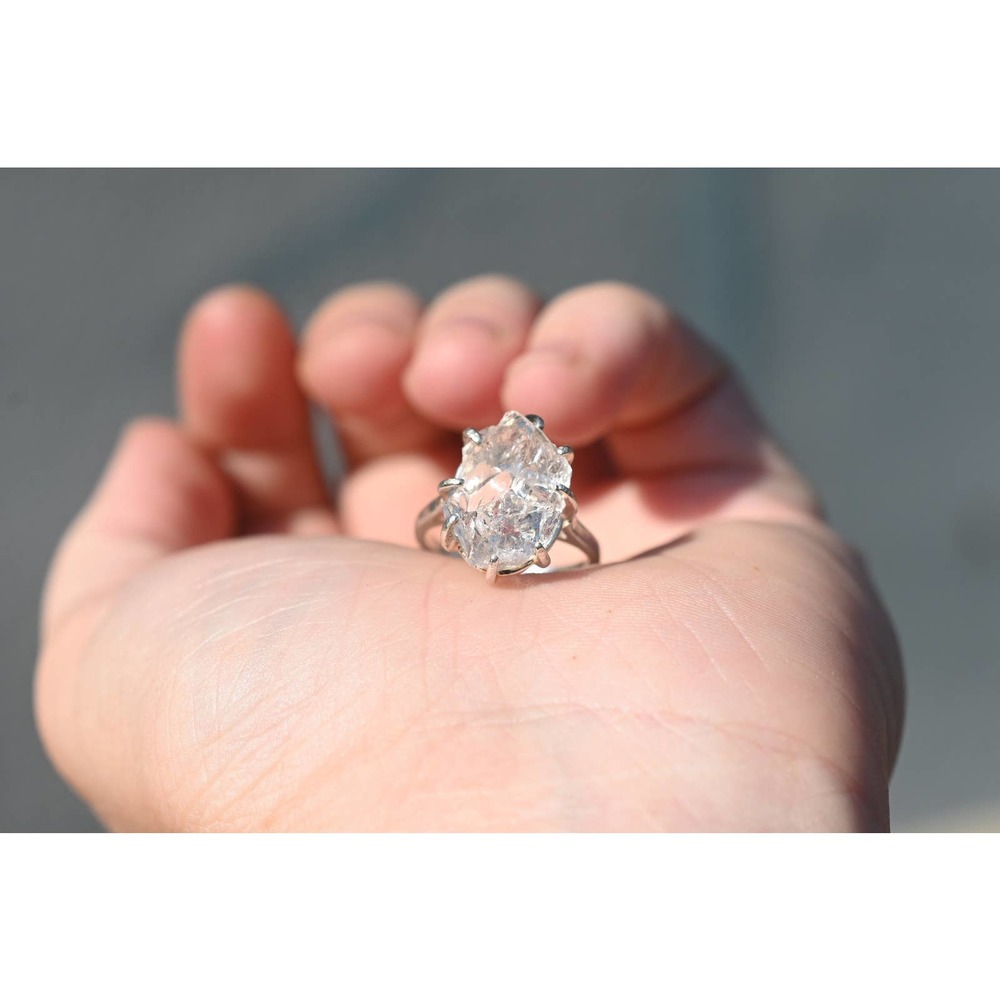 alternative raw diamond engagement ring raw crystal size 4 5 6 7 8 8 9 1…